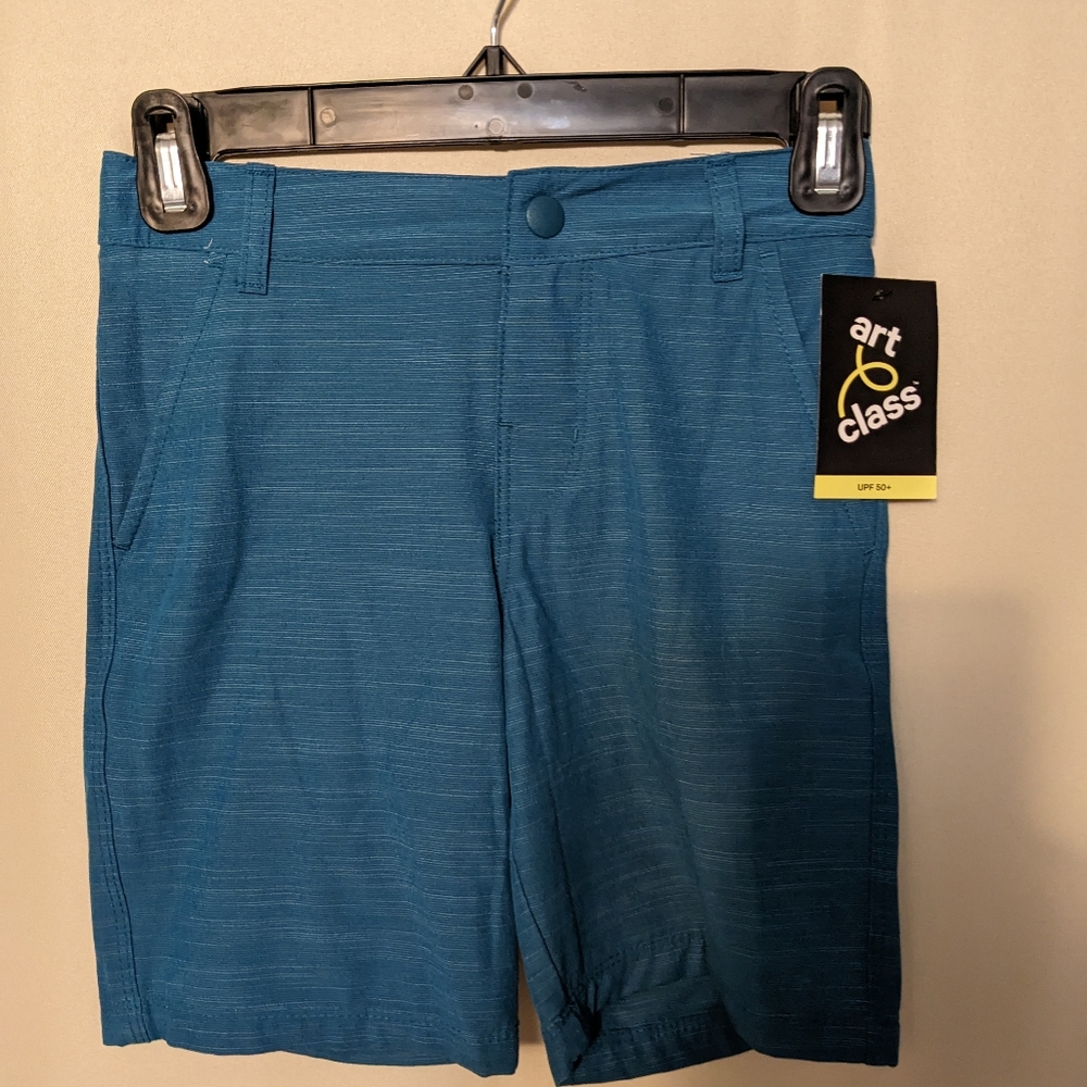 Art Class Boy's Shorts.  Size 7. Color is blue green or dark teal.